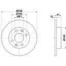 TEXTAR 92036103 Bremsscheiben 2 Stück RENAULT