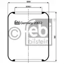 FEBI BILSTEIN 20662 Luftfederbalg für DAF