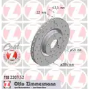 Original ZIMMERMANN 110.2207.52 Bremsscheiben 2 Stück für ALFA ROMEO