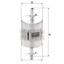 MANN-FILTER WK 52/1 Kraftstoffilter