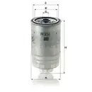 MANN-FILTER WK 8034 Kraftstoffilter