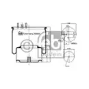 FEBI BILSTEIN 20889 Luftfederbalg für DAF