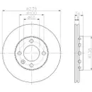 TEXTAR 92072003 Bremsscheiben 2 Stück VW