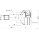 HERTH+BUSS JAKOPARTS J2826021 Gelenksatz, Antriebswelle