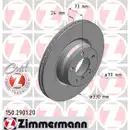 ZIMMERMANN 150.2901.20 Bremsscheiben 2 Stück vorne BMW