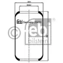 FEBI BILSTEIN 20450 Luftfederbalg für MERCEDES-BENZ