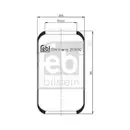 FEBI BILSTEIN 20450 Luftfederbalg für MERCEDES-BENZ