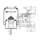 FEBI BILSTEIN 38634 Luftfederbalg für SCANIA