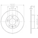 Textar Bremsenset Scheiben 230 mm voll Bremsbeläge Warnkontakt hinten Polo 9N