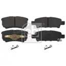 FEBI BILSTEIN 16774 Bremsbelagsatz für JEEP, MITSUBISHI, CHRYSLER, DODGE