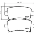 Original Textar Bremsenset Bremsscheiben Ø315 belüftet Bremsbeläge hinten Opel I