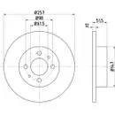 TEXTAR 92027000 Bremsscheiben 2 Stück vorne FIAT