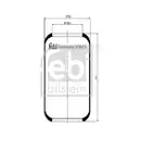 FEBI BILSTEIN 20921 Luftfederbalg für IVECO, SETRA, MERCEDES-BENZ