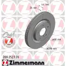 ZIMMERMANN 200.2527.20 Bremsscheiben 2 Stück vorne NISSAN