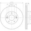 TEXTAR 92243103 Bremsscheiben 2 Stück vorne für HYUNDAI