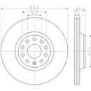 Original Textar Bremsenset Bremsscheiben 310 mm belüftet Bremsbeläge hinten Golf