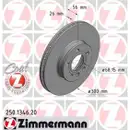 ZIMMERMANN Bremsscheiben 2 Stück z. Bsp. für VW