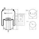 FEBI BILSTEIN 35675 Luftfederbalg für VOLVO, RENAULT