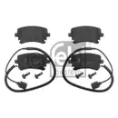 FEBI BILSTEIN 16826 Bremsbelagsatz für VW