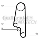 CONTINENTAL CTAM CT847WP1 Zahnriemen Kit + Wasserpumpe
