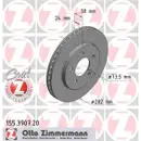ZIMMERMANN 155.3907.20 Bremsscheiben 2 Stück CHRYSLER