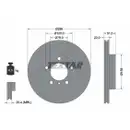 Original Textar Bremsenset Bremsscheiben Ø286 belüftet Bremsbeläge WK vorn BMW 3