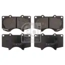 FEBI BILSTEIN 16726 Bremsbelagsatz für MITSUBISHI, TOYOTA