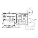 Federbalg Luftfederung Febi Bilstein 35692 für Mercedes Benz für Mercedes Benz