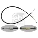 FEBI BILSTEIN 37272 Handbremsseil für VW, MERCEDES-BENZ
