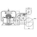 FEBI BILSTEIN 39870 Luftfederbalg für MERCEDES-BENZ