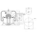 FEBI BILSTEIN 39870 Luftfederbalg für MERCEDES-BENZ