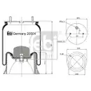FEBI BILSTEIN 20504 Luftfederbalg