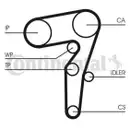 CONTINENTAL CTAM CT1155WP1 Zahnriemen Kit + Wasserpumpe