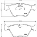 Textar Bremsenset Bremsscheiben Ø296 belüftet Beläge Ceramic WK vorn BMW 5er
