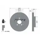 TEXTAR 92115105 Bremsscheiben 2 Stück vorne für MERCEDES-BENZ