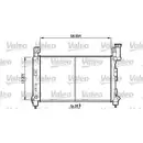 Kühler Motorkühlung Valeo 732780 für Chrysler für Dodge