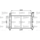 Kühler Motorkühlung Valeo 732780 für Chrysler für Dodge