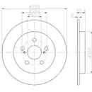 TEXTAR 92224003 Bremsscheiben 2 Stück TOYOTA