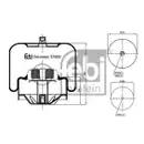 FEBI BILSTEIN 37900 Luftfederbalg für MERCEDES-BENZ