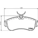 Original Textar Bremsenset Bremsscheiben Ø257 belüftet Bremsbeläge vorn Nissan P