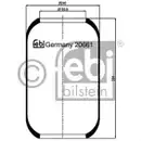FEBI BILSTEIN 20661 Luftfederbalg für SETRA, NEOPLAN, VOLVO
