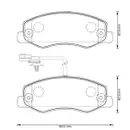 JURID 573358J Scheibenbremsbelag HA OPEL