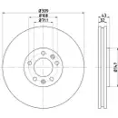 TEXTAR 92111900 Bremsscheiben 2 Stück vorne PEUGEOT