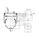 Federbalg Luftfederung Febi Bilstein 38509 für Volvo Hinterachse Links