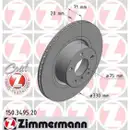 ZIMMERMANN 150.3495.20 Bremsscheiben 2 Stück BMW