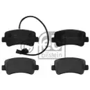 Bremsbelagsatz Scheibenbremse Febi Bilstein 16843 für Nissan für Opel