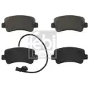 Bremsbelagsatz Scheibenbremse Febi Bilstein 16843 für Nissan für Opel