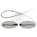 FEBI BILSTEIN 34911 Handbremsseil für MERCEDES-BENZ