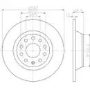 Textar Bremsenset Scheiben Ø282 Beläge hi. VW Audi Seat mit ele. Feststellbremse