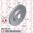 ZIMMERMANN 470.2431.20 Bremsscheiben 2 Stück vorne RENAULT